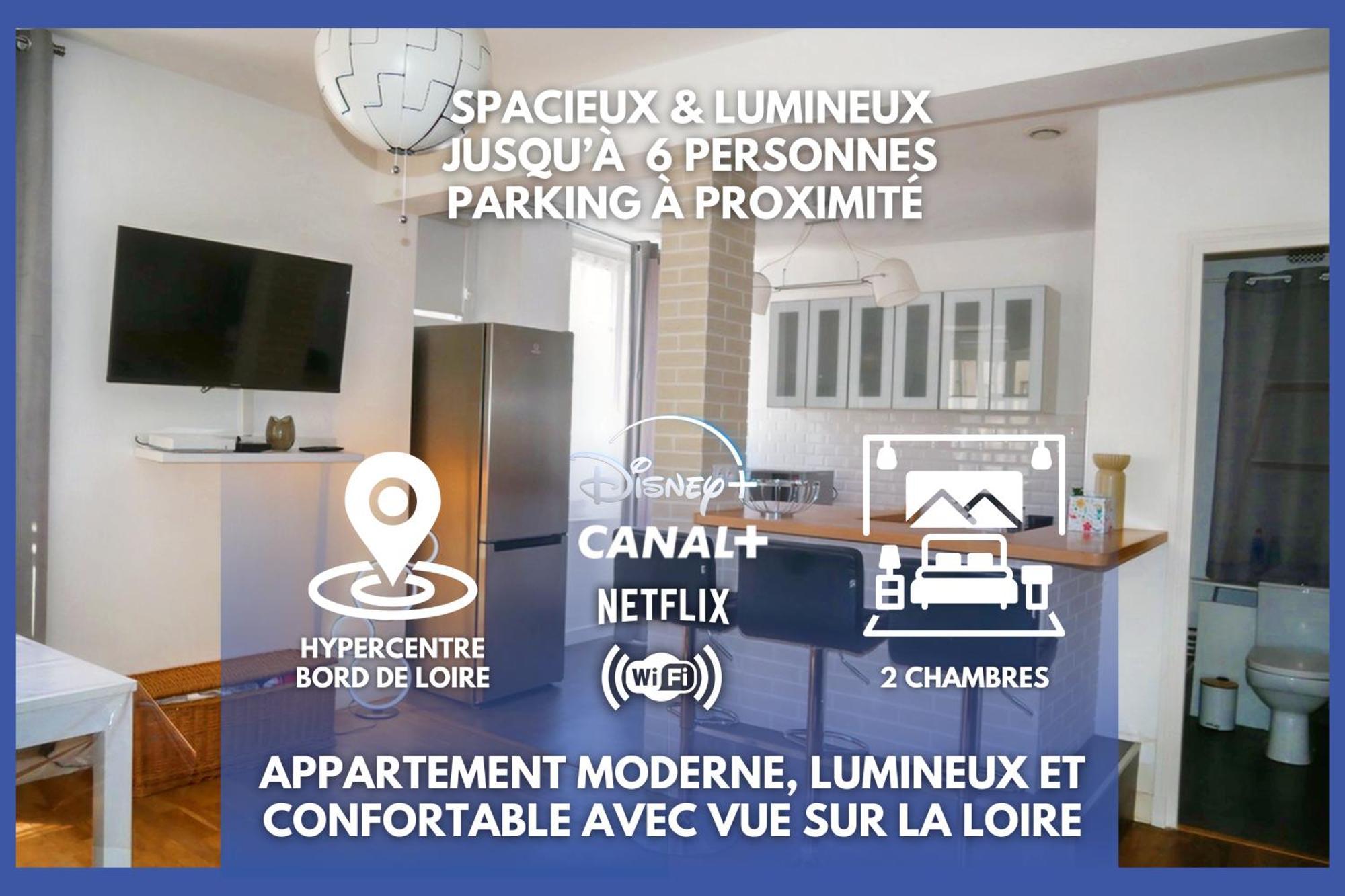 Ferienwohnung Moderne 60M2 Vue Sur La Loire Hypercentre Blois Exterior foto
